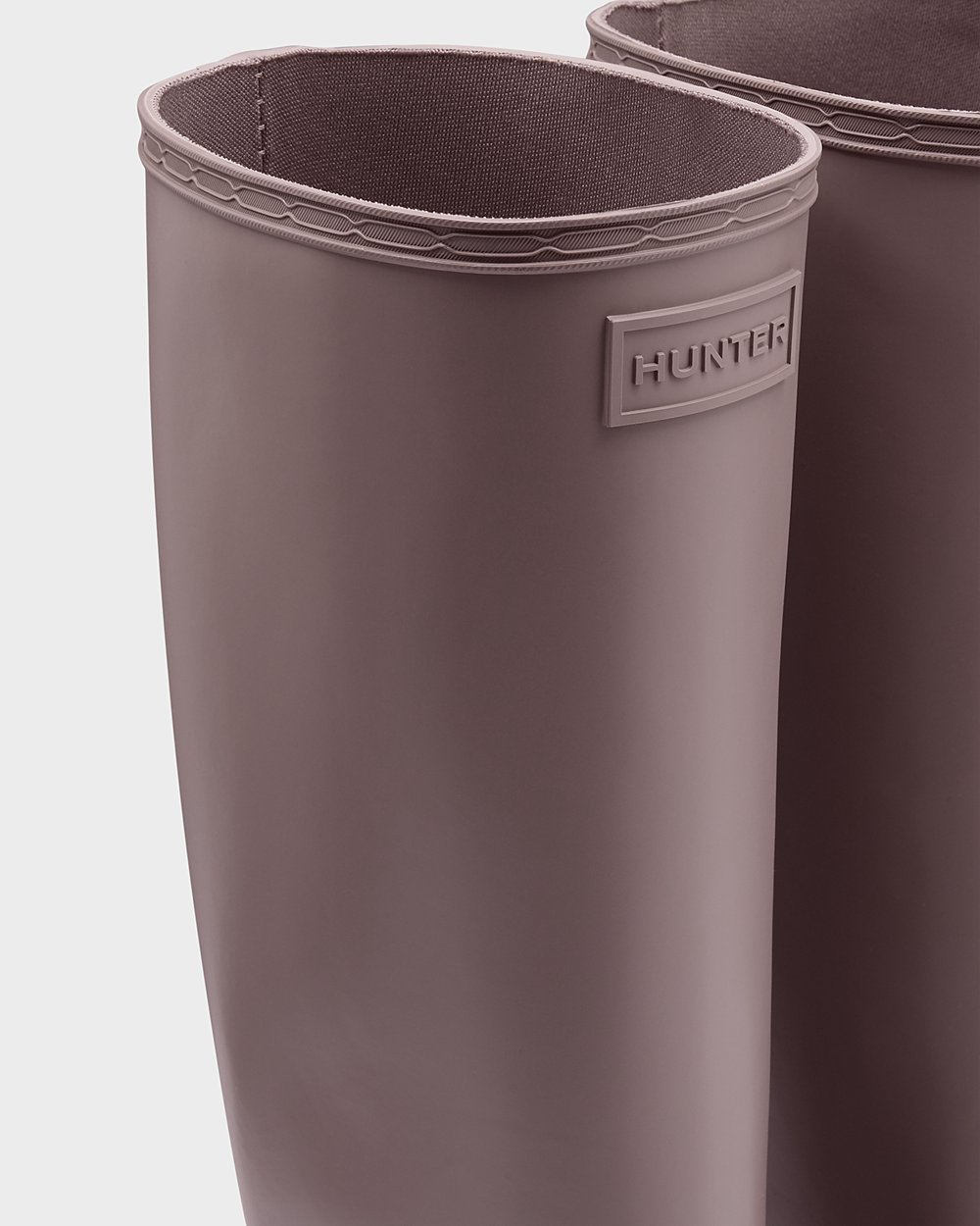 Kalosze Creeper Damskie - Hunter Refined Slim Fit Tall - Fioletowe - HLMG-71846